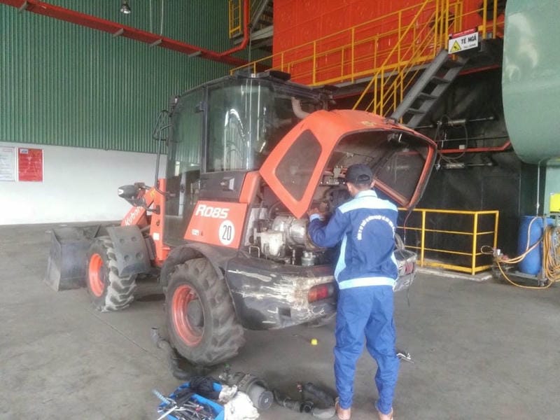 Sửa chữa xúc lật Kubota tại Chơn Thành, Bình Phước