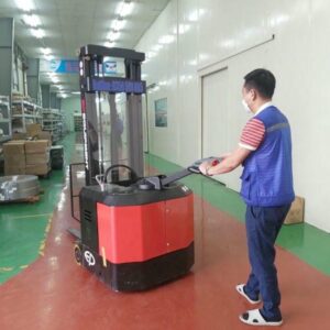 Xe Nâng Tay Điện 600kg Stacker ES06-CA Pallet 2 Mặt