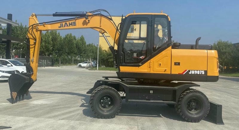 xe xúc đào cần dài