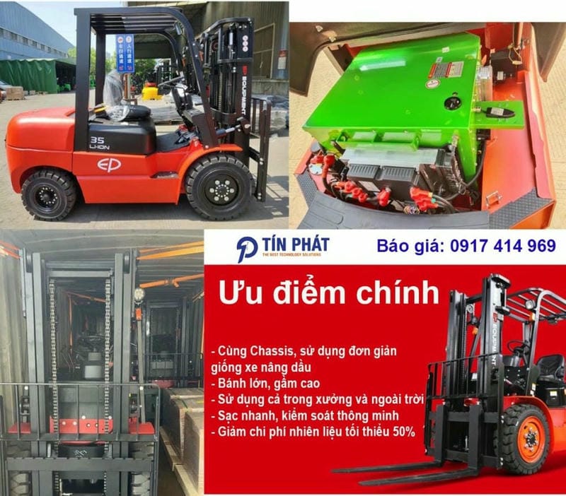 Các ưu điểm chính xe nâng lithium ICE301