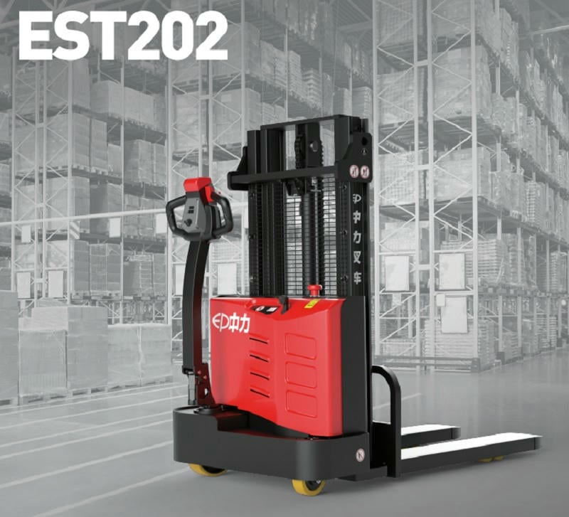 Xe Nâng Điện Stacker Est202 Đứng Lái 2 Tấn Pin Agm 48v 1