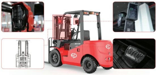 Xe Nâng Điện 3 Tấn X5-30 Ep Pin Lithium 9