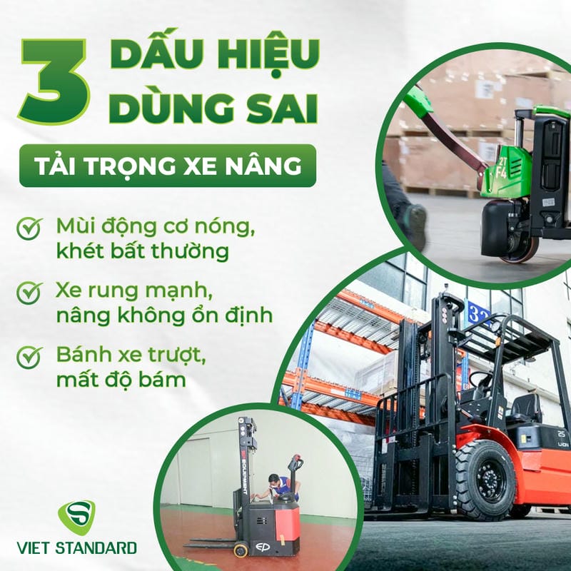 , nếu xe được cấu hình đúng chiều cao nâng và tải trọng thực tế của
