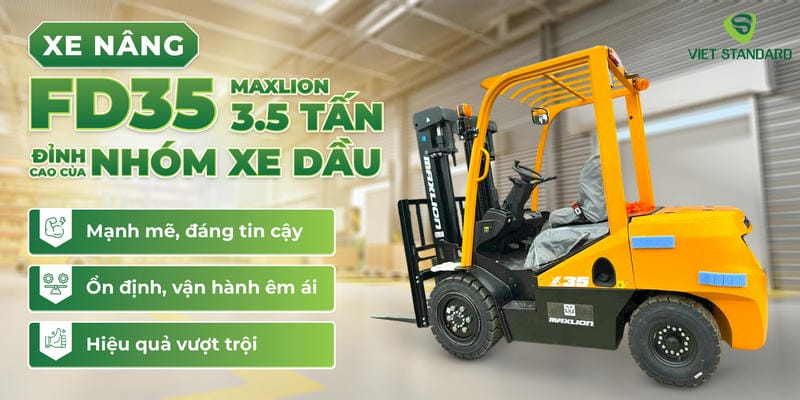 Xe Nâng Dàu 3.5 Tấn Fd35 Maxlion