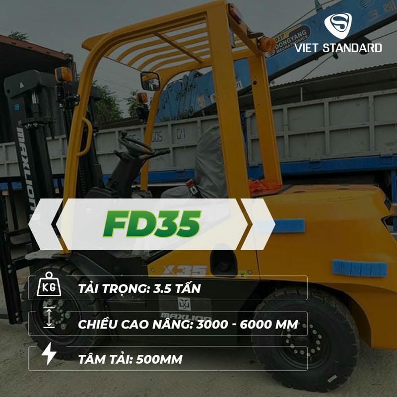 Xe Nâng Dầu 3.5 Tấn Fd35