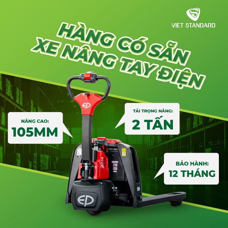Xe Nâng Tay điện 2 Tấn Ep