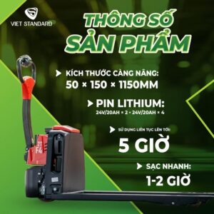 Xe Nâng Tay điện 2 Tấn F4