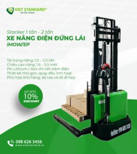 Xe Nâng điện Stacker 1.5 - 2 Tấn