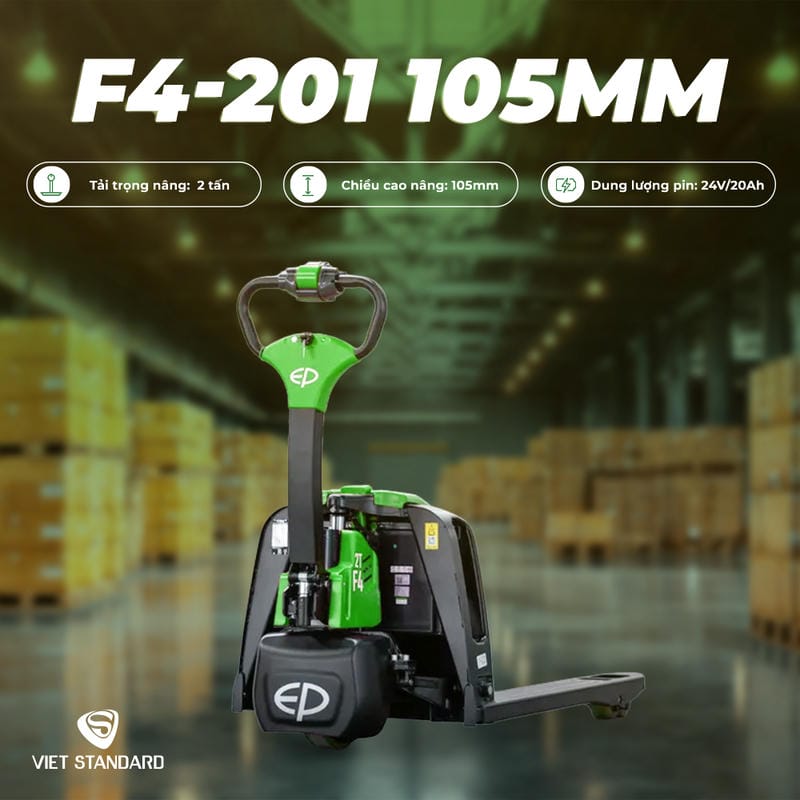 Xe Nâng Tay điện 2 Tấn Pallet Truck F4