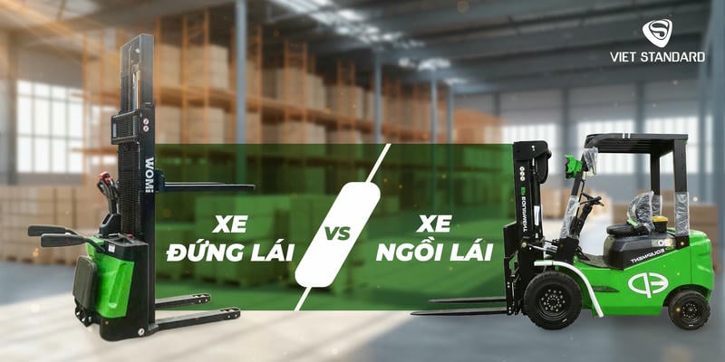 Xe nâng điện ngồi lái 3 bánh hoặc 4 bánh phù hợp khi cần tải trọng