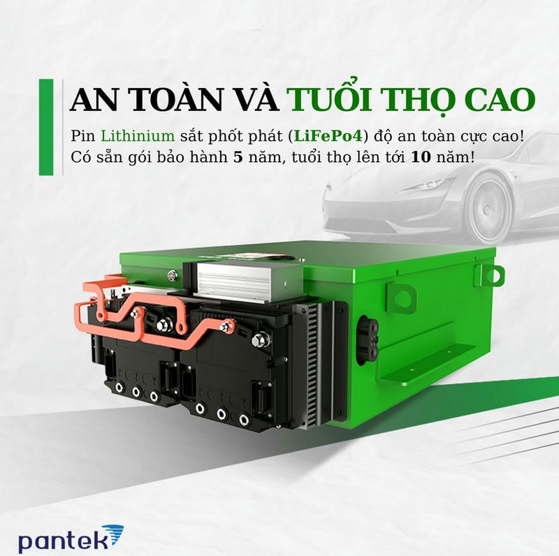 Pin lithium an toàn - tuổi thọ cao