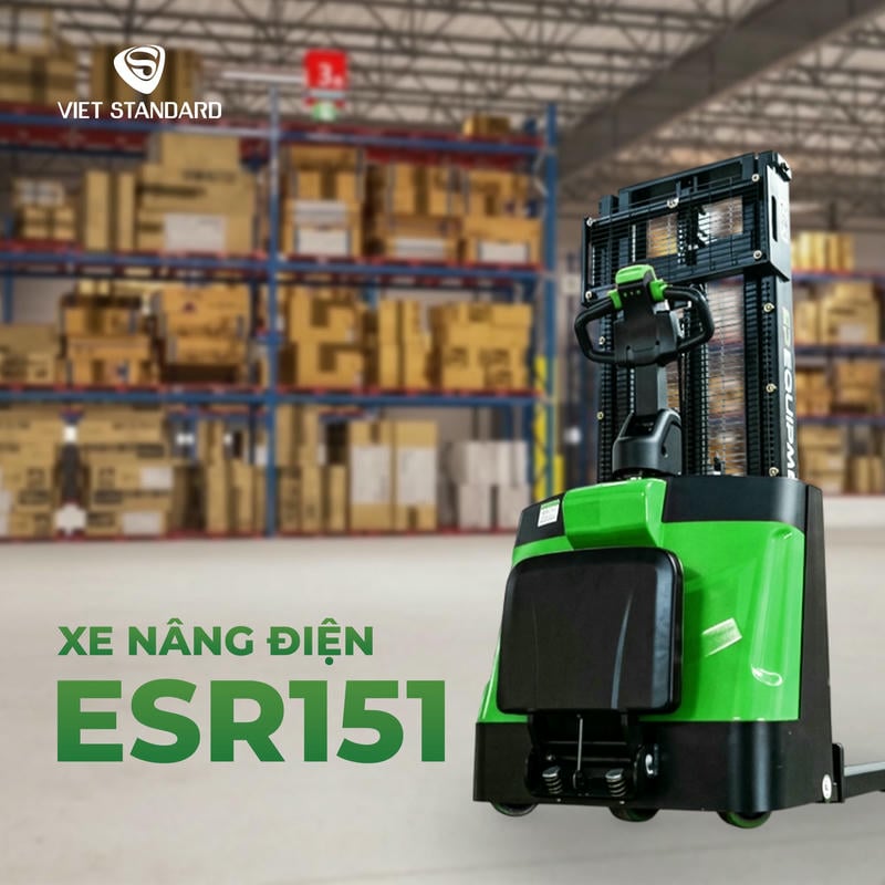 Xe Nâng Tay điện Cao 1.5 Tấn Stacker Esr151