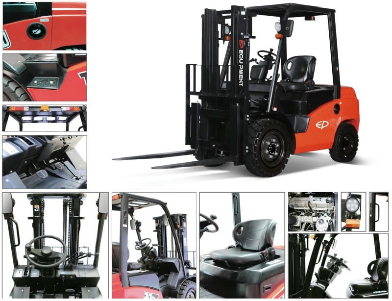 Xe nâng dầu CPCD30T8 hay xe nâng điện 3 tấn chọn loại nào