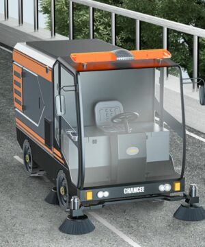 Xe Quét Rác Hút Bụi Ngồi Lái Cabin Kín U220car 4