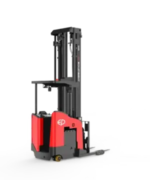 Xe Nâng Điện Đứng Lái 1.5 Tấn Reach Truck Nâng Cao 11.5m