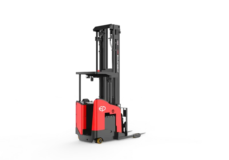 Xe Nâng Điện Đứng Lái 1.5 Tấn Reach Truck Nâng Cao 11.5m