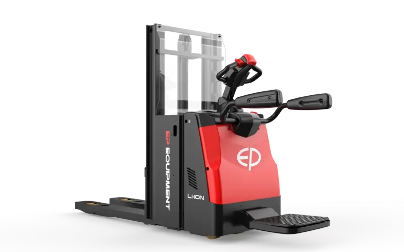 Xe Nâng Điện Đứng Lái 2 Tấn RSi201 Nâng 2 Tầng Cao 1.6m Nguồn 24V