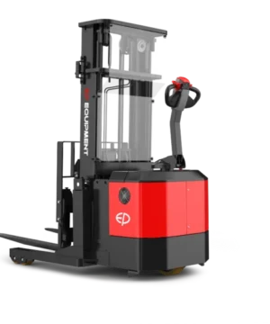 Xe Nâng Điện Đứng Lái Reach Truck 1.5 Tấn CQE15S Nâng 5.5m Ắc Quy/Pin 24 V