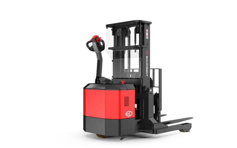Xe Nâng Điện Đứng Lái Reach Truck 1.5 Tấn CQE15S Nâng 5.5m Ắc Quy/Pin 24 V