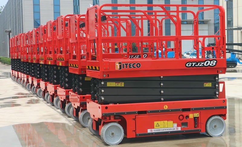 Xe Nâng Người Cắt Kéo Tự Hành 10m Gtjz08 Tải Trọng 450 Kg