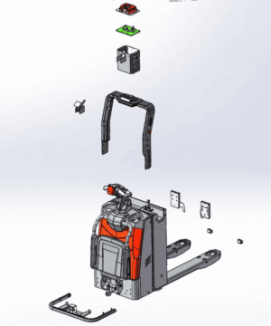 Xe Nâng Tay Điện Tự Động 2 Tấn Exp20 Pin 24v205ah 1
