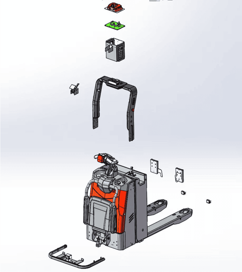 Xe Nâng Tay Điện Tự Động 2 Tấn Exp20 Pin 24v205ah 1